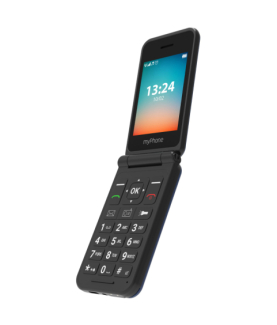 myPhone Flip | LTE | Black | 2.8 " | TFT | 48 MB | 128 MB | 3G | Bluetooth | 2.1 | USB version Type-C | Built-in camera | Main 