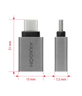 AXAGON Adapter into the USB-C port with USB Type A female output | RUCM-AFA