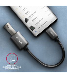 AXAGON Cable adapter into the USB-C port with USB-A female output, 20cm | RUCM-AFAC