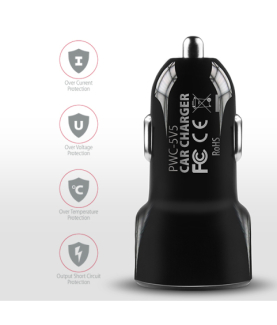 AXAGON Dual car charger, 24W | PWC-5V5