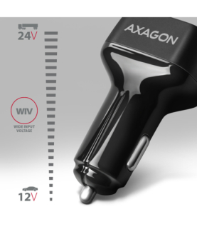 AXAGON Dual car charger, 38W | PWC-PQ38