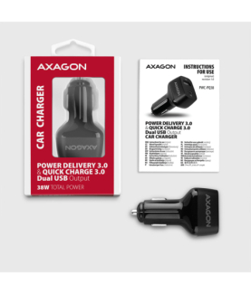 AXAGON Dual car charger, 38W | PWC-PQ38