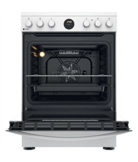 INDESIT | Cooker | IS67V8CHW/E | Hob type Vitroceramic | Oven type Electric | White | Width 60 cm | Grilling | Depth 60 cm | 69