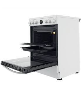 INDESIT | Cooker | IS67V8CHW/E | Hob type Vitroceramic | Oven type Electric | White | Width 60 cm | Grilling | Depth 60 cm | 69