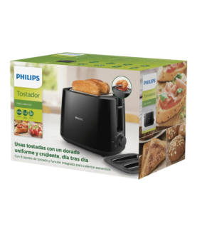 Philips | Daily collection toaster | HD2582/90 | Power 900 W | Number of slots 2 | Housing material Plastic | Black