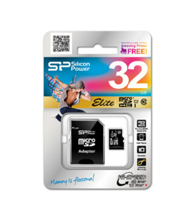 Silicon Power | Elite 8GB microSDHC UHS-I | 8 GB | Micro SDHC | Flash memory class Class 10 | SD