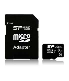 Silicon Power | Elite 8GB microSDHC UHS-I | 8 GB | Micro SDHC | Flash memory class Class 10 | SD