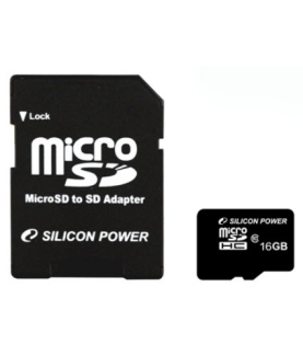 Silicon Power | 16 GB | MicroSDHC | Flash memory class 10 | SD adapter