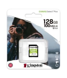 Kingston | Canvas Select Plus | 128 GB | SDHC | Flash memory class 10