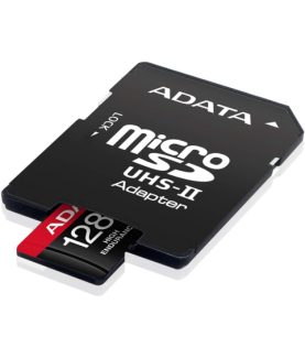 ADATA | AUSDX128GUI3V30SHA2-RA1 Memory Card | 128 GB | MicroSDXC | Flash memory class 10 | Adapter