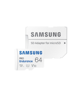 Samsung | PRO Endurance | MB-MJ64KA/EU | 64 GB | MicroSD Memory Card | Flash memory class U1, V10, Class 10 | SD adapter