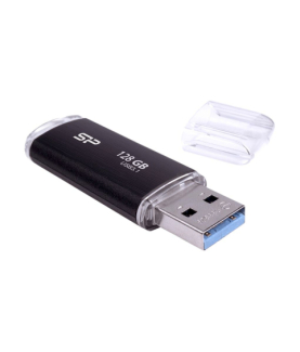 Silicon Power | USB 3.1 Flash Drive | Blaze B02 | 128 GB | USB 3.2 Gen 1/USB 3.1 Gen 1/USB 3.0/USB 2.0 | Black