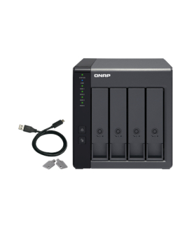 QNAP | 4-Bay | TR-004 | Up to 4 HDD/SSD Hot-Swap | Micro processor with hardware RAID