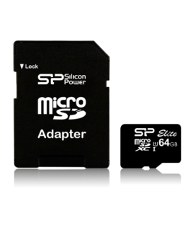 Silicon Power | Elite UHS-I | 64 GB | MicroSDXC | Flash memory class 10 | SD adapter