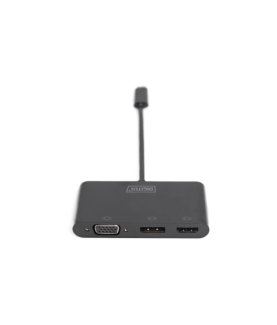 Digitus USB-C 3in1 Triple Monitor Adapter (HDMI, DP, VGA) | USB-C Graphics Adapter