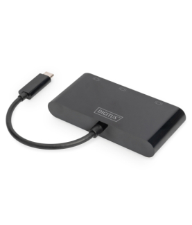 Digitus USB-C 3in1 Triple Monitor Adapter (HDMI, DP, VGA) | USB-C Graphics Adapter