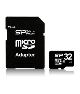 Silicon Power | 32 GB | MicroSDHC | Flash memory class 10 | SD adapter