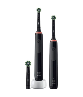 Oral-B Electric Toothbrush | Pro 3 3900 Black Edition Duopack | Rechargeable | For adults | Number of brush heads included 3 | 