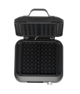 Adler Waffle Maker with LED Display | AD 3087 | 2200 W | Number of pastry 2 | Belgium | Black