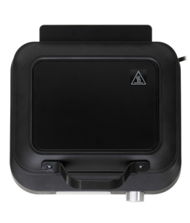 Adler Waffle Maker with LED Display | AD 3087 | 2200 W | Number of pastry 2 | Belgium | Black