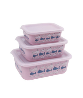 Stoneline | Awave Set of storage box | 21940 | Storage box | 3 pc(s) | Dishwasher proof | Rose