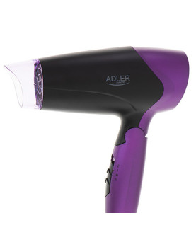 Adler | Hair Dryer | AD 2260 | 1600 W | Number of temperature settings 2 | Black/Purple