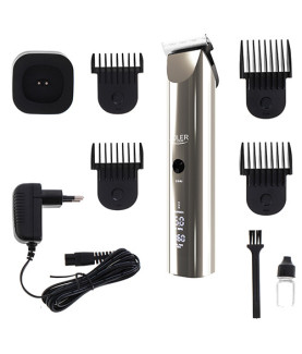 Adler | Hair Clipper | AD 2834 | Cordless or corded | Number of length steps 4 | Silver/Black