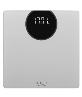 Adler | Bathroom scale | AD 8175 | Maximum weight (capacity) 180 kg | Accuracy 100 g | Silver