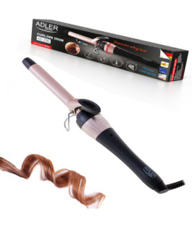 Adler | Curling Iron | AD 2116 | Ceramic heating system | Barrel diameter 19 mm | Temperature (max) 200 C | 36 W | Black/Pink