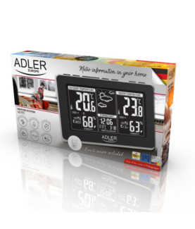 Adler | Weather station | AD 1175 | Black | White Digital Display