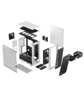 Fractal Design | Meshify 2 Compact Clear Tempered Glass | White | ATX