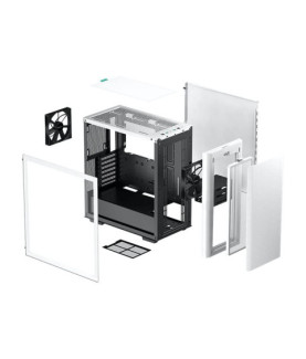 Deepcool | MID TOWER CASE | CK500 | Side window | White | Mid-Tower | Power supply included No | ATX PS2