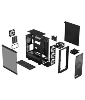 Fractal Design | Meshify 2 Compact Lite RGB | Side window | Black TG Light | Mid-Tower | Power supply included No | ATX