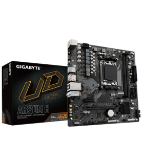 Gigabyte | A620M H 1.0 M/B | Processor family AMD | Processor socket AM5 | DDR5 DIMM | Memory slots 2 | Supported hard disk dri